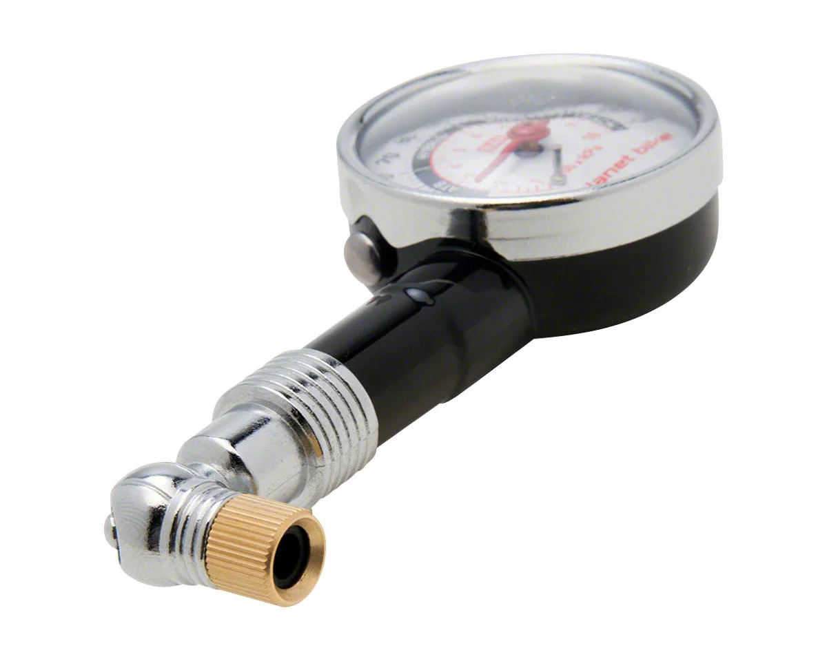 Planet Bike Dial Bike Tire Gauge (Black/Silver) (Presta/Schrader) - view 2